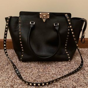 Valentino Rockstud Pagoda shopper tote bag purse